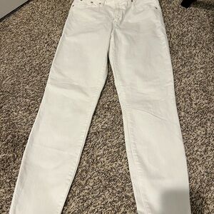 ✨J Crew High‎ Waist Stylish White Jeans size 30
